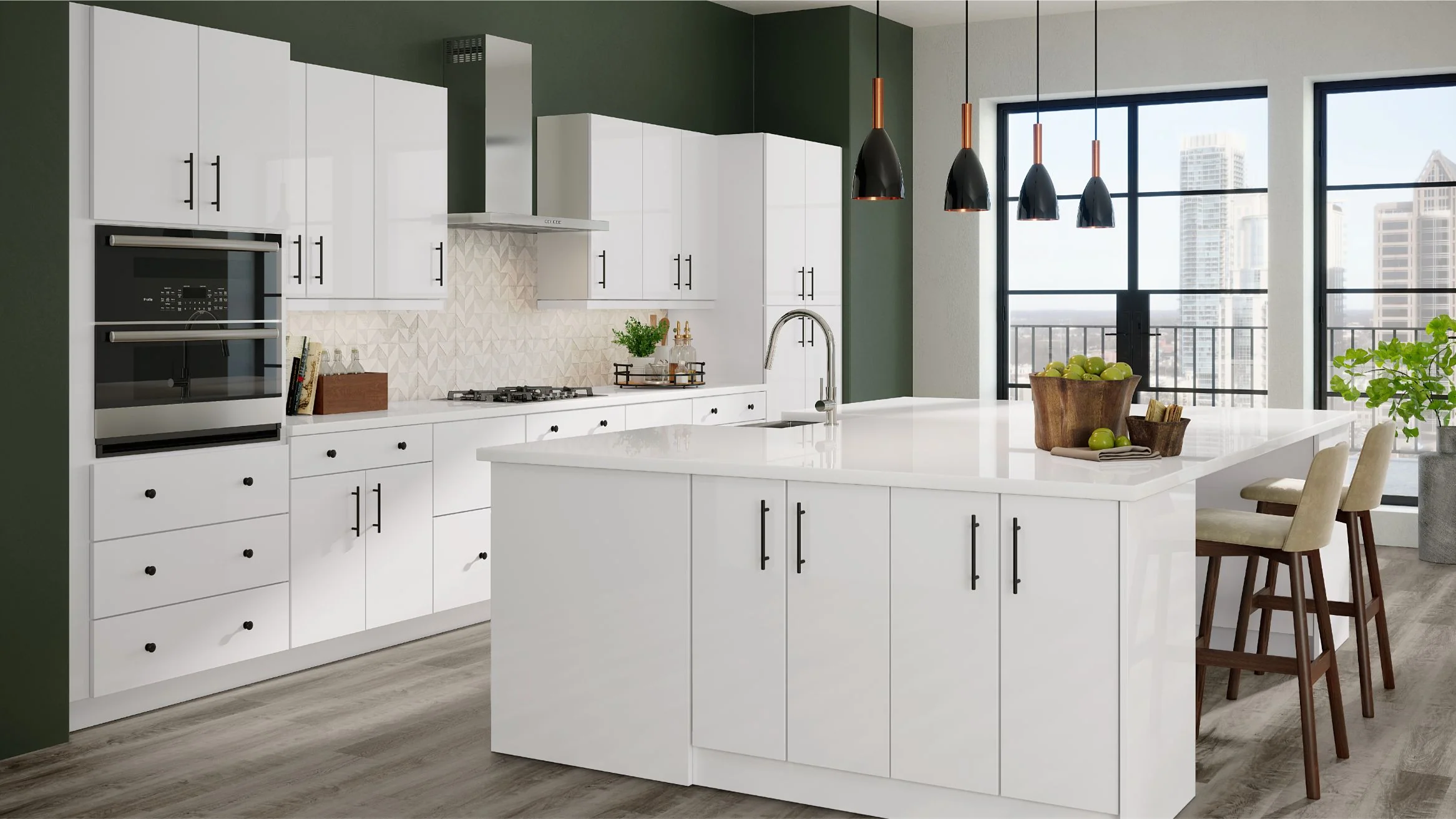 Cabinet Sample - Metro Gloss White - Image 4